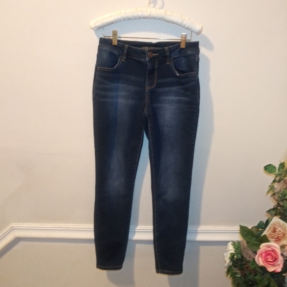 3/$18 Maurices Dark Wash Denim Jeggings - Picture 1 of 10